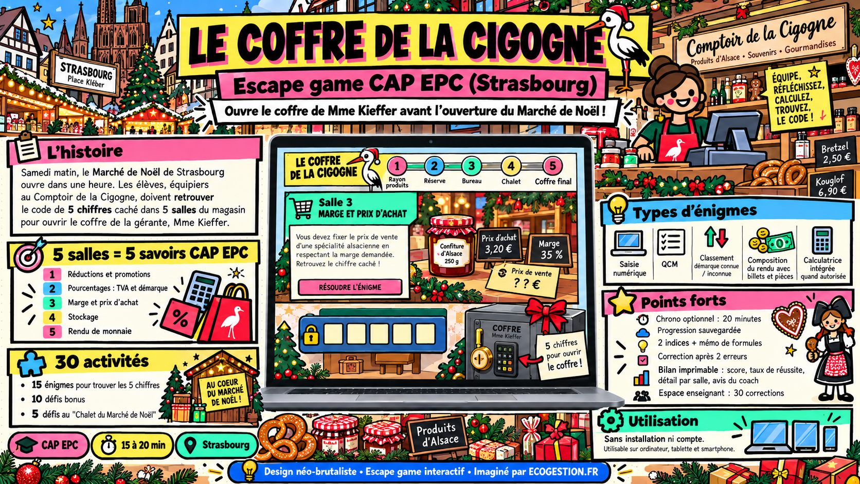 Visuel de Le coffre de la cigogne : escape game CAP EPC (Strasbourg)